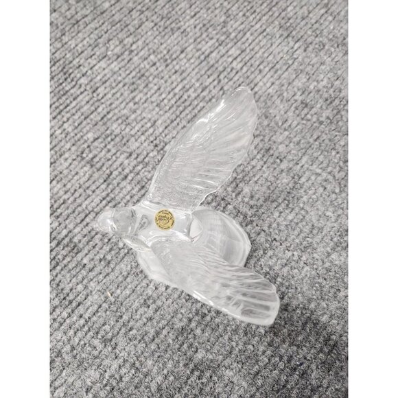 VTG 1993 Cristal D' Arques France Lead Crystal Cut Glass Flying Bird Figurine - Picture 7 of 13